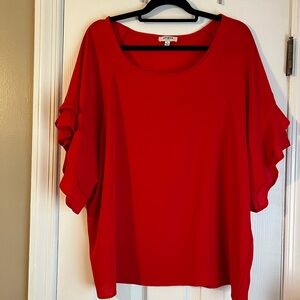 Elegant Red Women's Top